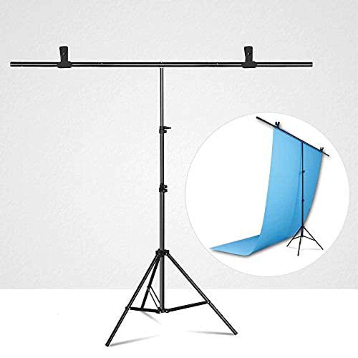 T-Shape Stand Background Backdrop Stand Frame Stands for Chroma Key T Stand Sheet holder backdrop hanger stand Studio Backdrop Video Backdrop Background Removing Sheet's Stand Green Screen Stand Backdrop Stand Green Screen Frame
