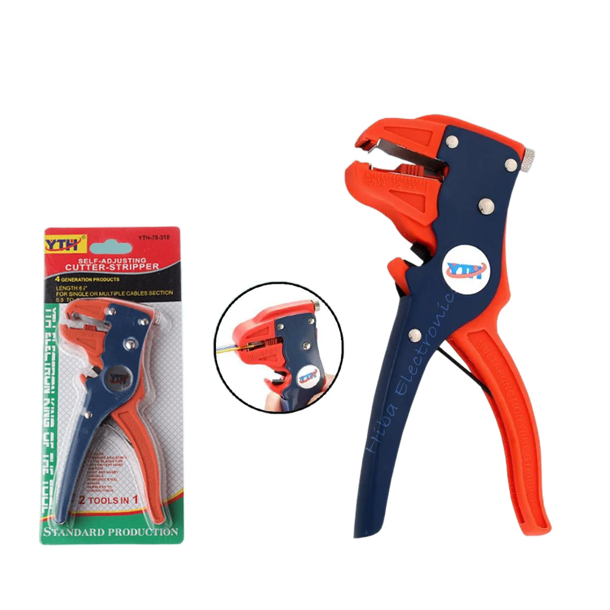Wire Crimper YTH-78-318 Crimp Pliers Mini Multifunctional Trumpet Automatic Wire Stripper Duckbill Bend Nose Bolt Clipper Wire