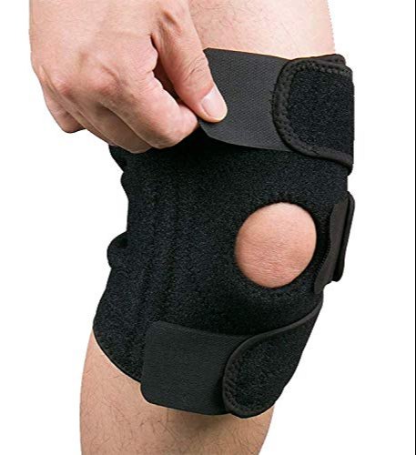 Adjustable Knee Support Compression Sleeve for Pain Relief, Arthritis, ACL, Running, and Injury Recovery - Suitable for Basketball, Football, Badminton, and More - Knee Brace with Stabilizer, Strap, Patella Protector, Orthopedic Arthritic Guard