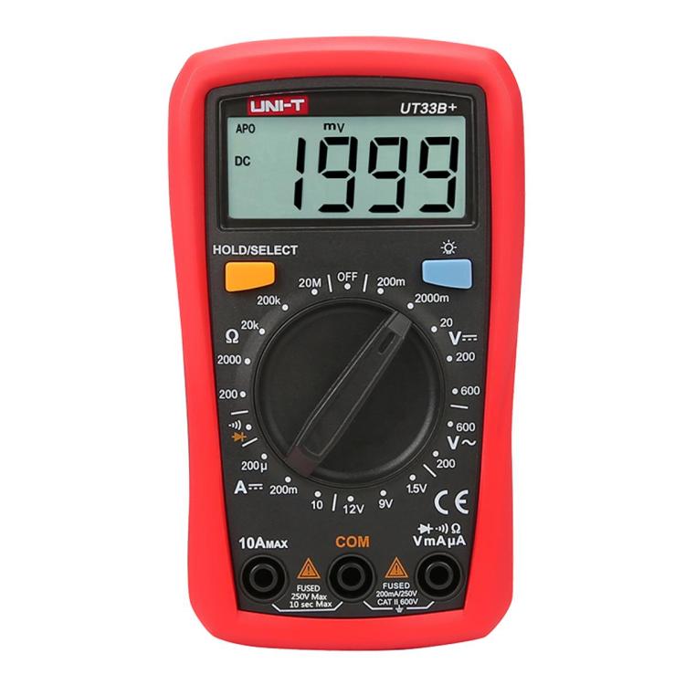 UT 33B+ Compact Digital Multimeter: Portable UT 33B+ Multimeter Tester for Voltage and Current Measurements