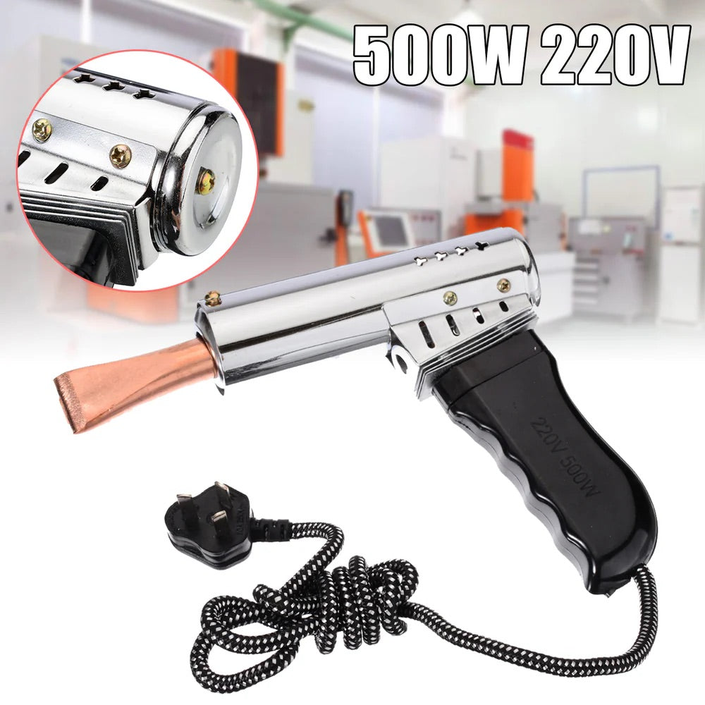 Universal Handheld Soldering Gun – 220V 500W Power – Adjustable Temperature 200-400°C – Chisel Tip Welding Machine for Electronics, Metalwork & DIY Repairs