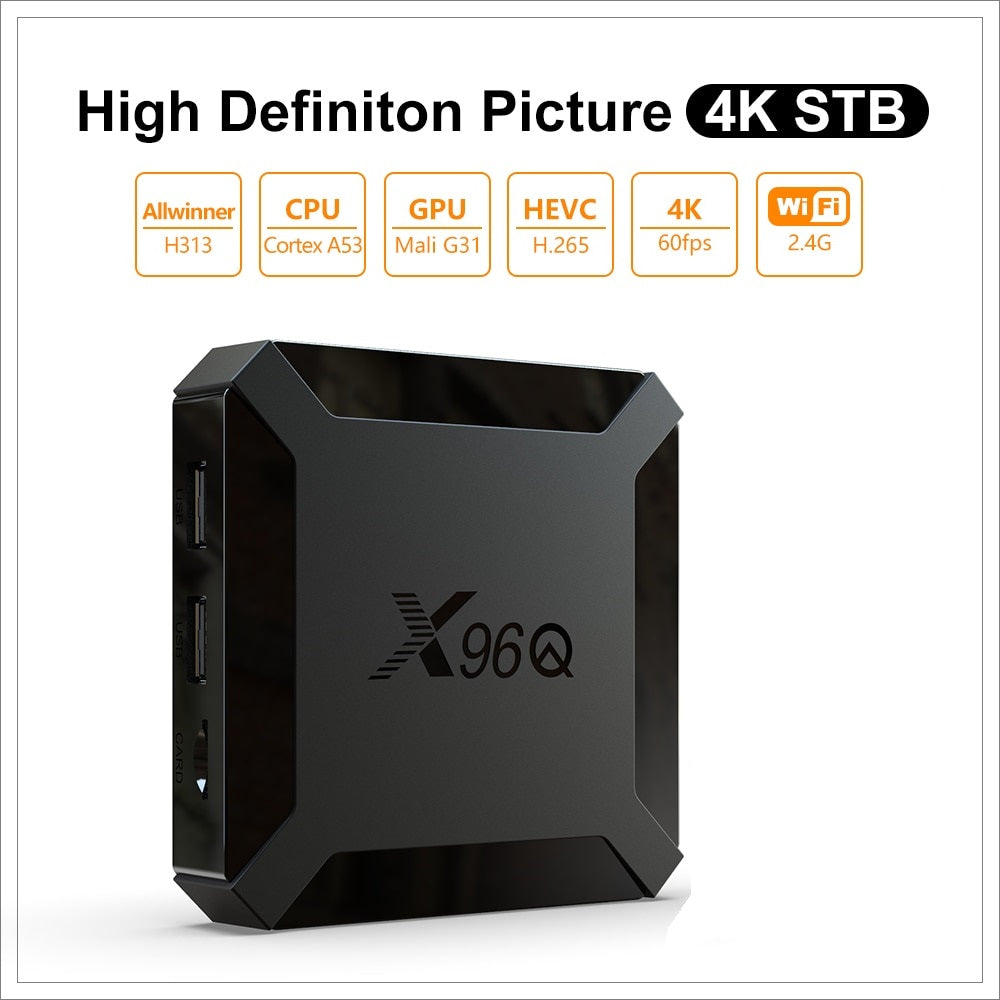 X96Q - X96Q Pro - Simple or Voice Remote - Original Processor - 4GB 64GB - Android 13 - 4K - Smart Android Tv Box - 2 Weeks Return Policy