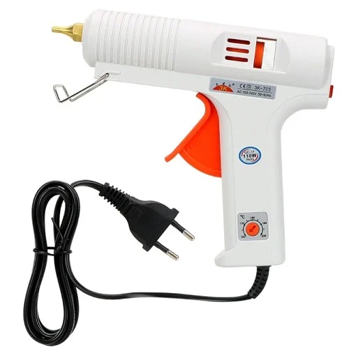 SANK 3k-703 AC 110W 100-220V 11mm Hot Melt Glue Gun with Temperature Adjustment: Large Thermosol Stick, Tailored for DIY Home Projects, Powered by Electricity.