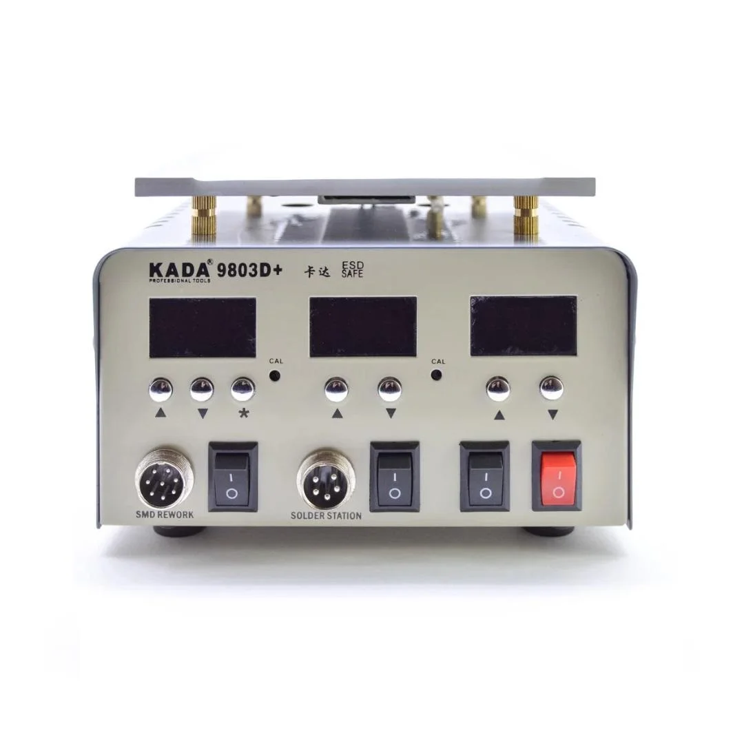 KADA 9803D+ 3-in-1 Rework Station with LCD Touch Screen Separator, Hot Air Station, and Soldering Iron Station