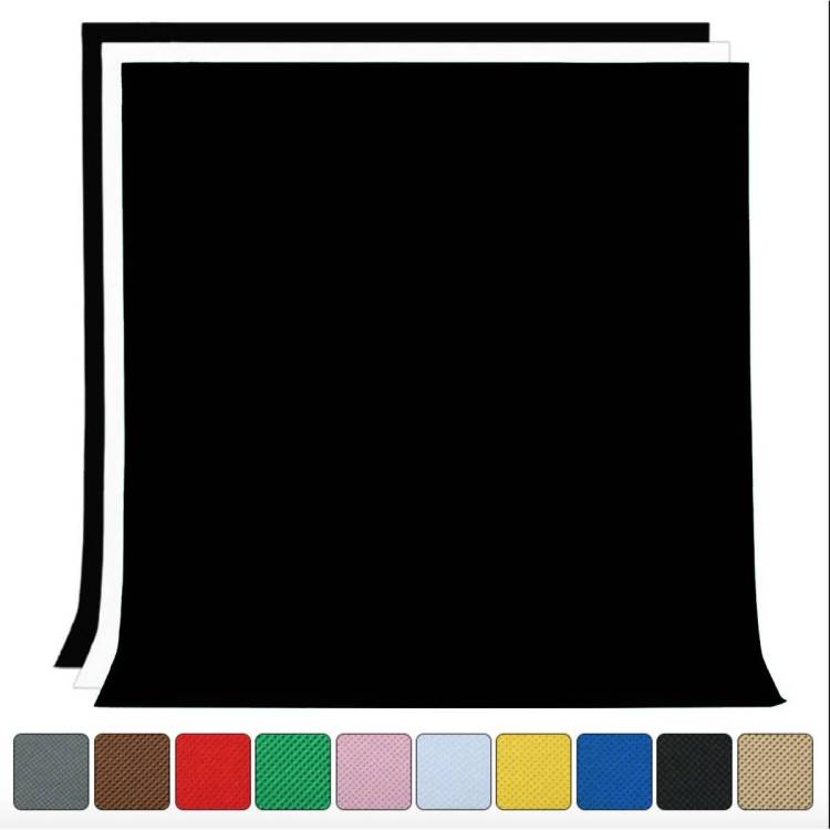 5x8ft Photography Photo Studio Background Backdrop all colors Green Black White Grey Red Orange Blue Pink Brown Parrot Non-woven Solid Color Green Screen Chromakey multi color Cloth with Adhesive wall Clips