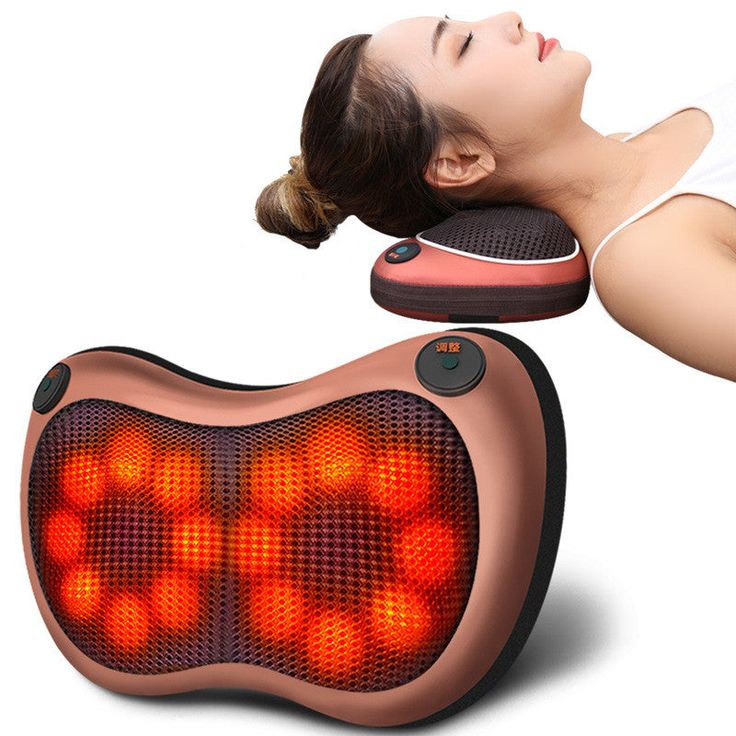 SHERICE Electric Neck Massager with Heating Function: Portable Back Massage Vibration Roller for Home or Car Use