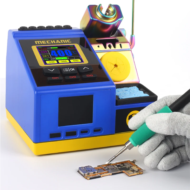 MECHANIC Prime Nano Smart Soldering Station - 130W Rapid Heating Welding Platform for T245/T210/T115 Handle Solder Iron Tips