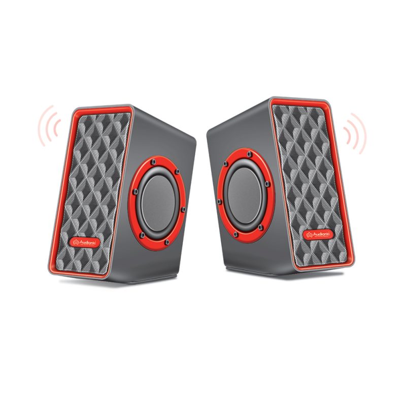 Audionic Octane U-25 Portable USB Multimedia Speakers for Computers, Laptops, LCDs, and LEDs