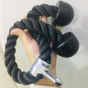 Tricep Rope Pull Down - 27 and 36-inch Rope Length, Easy to Grip & Non Slip Cable Attachment